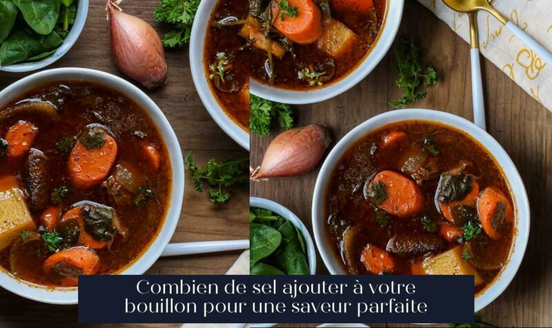 Combien de sel ajouter à votre bouillon pour une saveur parfaite