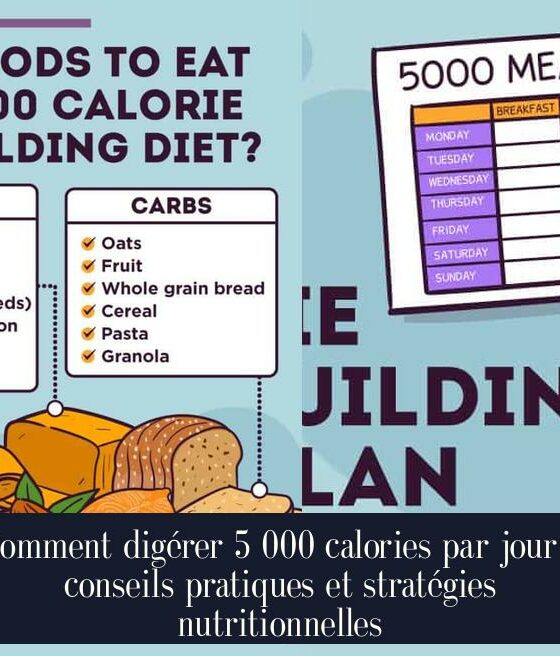 Comment digérer 5 000 calories par jour : conseils pratiques et stratégies nutritionnelles