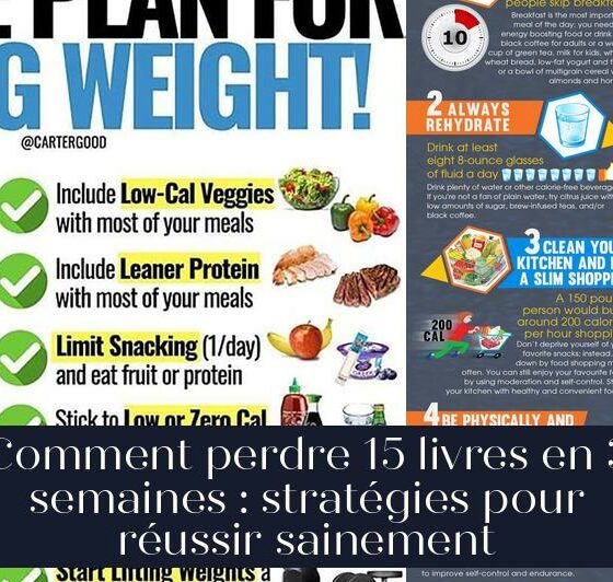 Comment perdre 15 livres en 3 semaines : stratégies pour réussir sainement