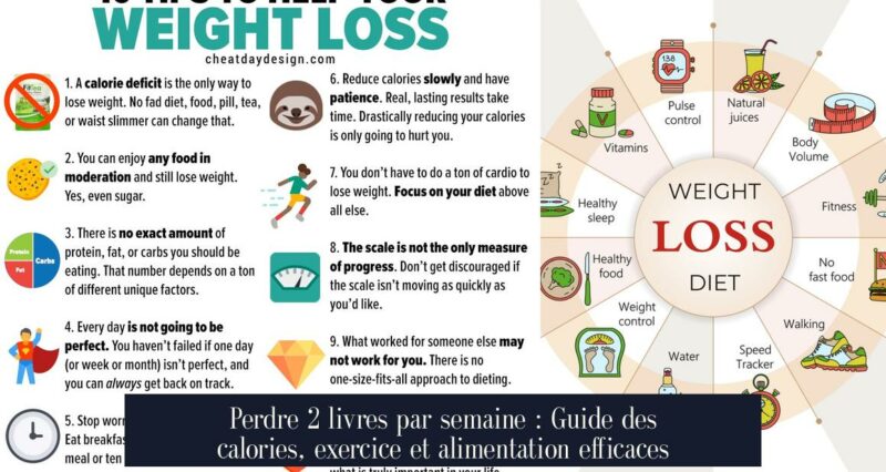 Perdre 2 livres par semaine : Guide des calories, exercice et alimentation efficaces