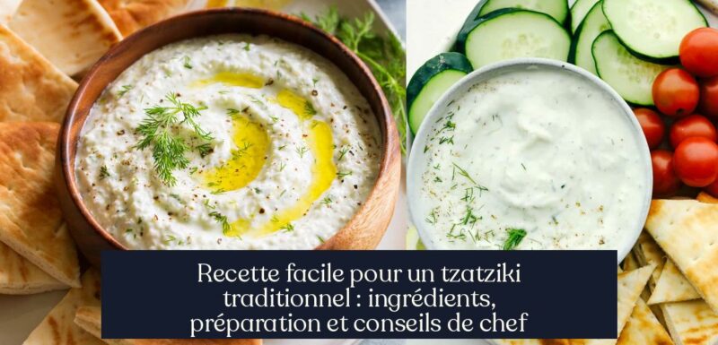 Recette facile pour un tzatziki traditionnel : ingrédients, préparation et conseils de chef