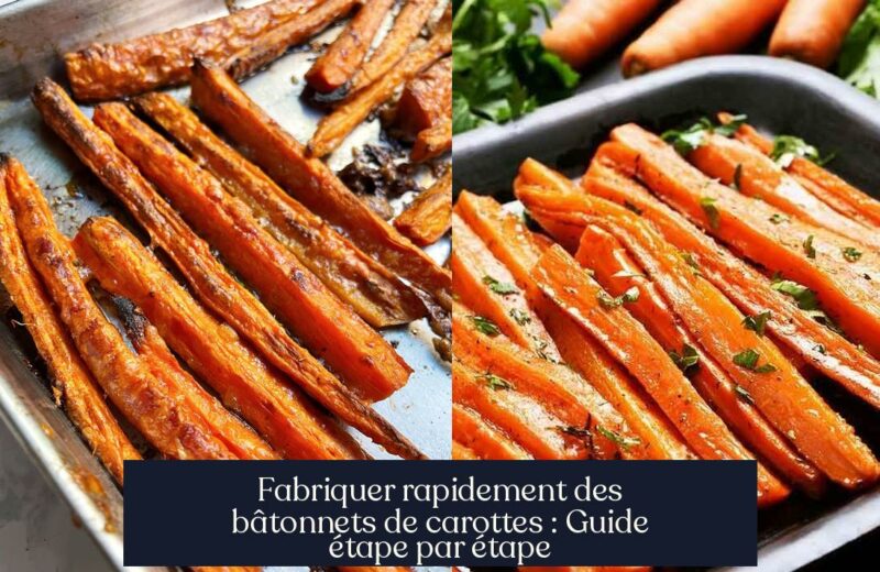 Fabriquer rapidement des bâtonnets de carottes : Guide étape par étape