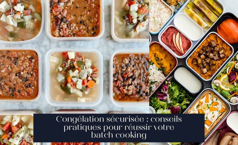 Congélation sécurisée : conseils pratiques pour réussir votre batch cooking