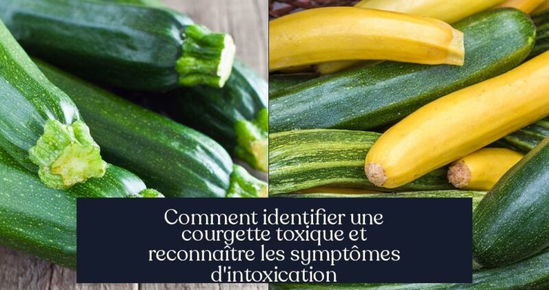 Comment identifier une courgette toxique et reconnaître les symptômes d'intoxication