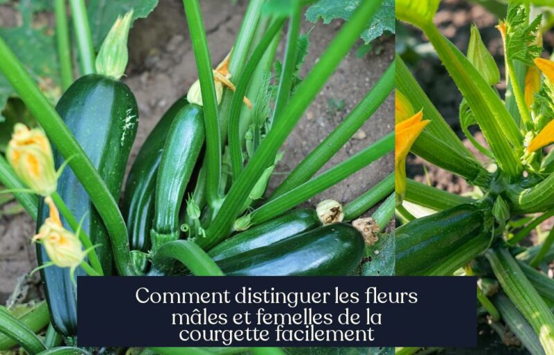 Comment distinguer les fleurs mâles et femelles de la courgette facilement
