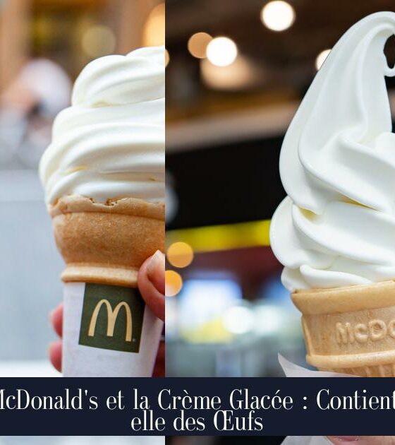 McDonald's et la Crème Glacée : Contient-elle des Œufs