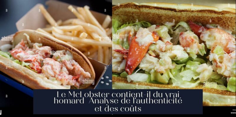 Le McLobster contient-il du vrai homard Analyse de l'authenticité et des coûts