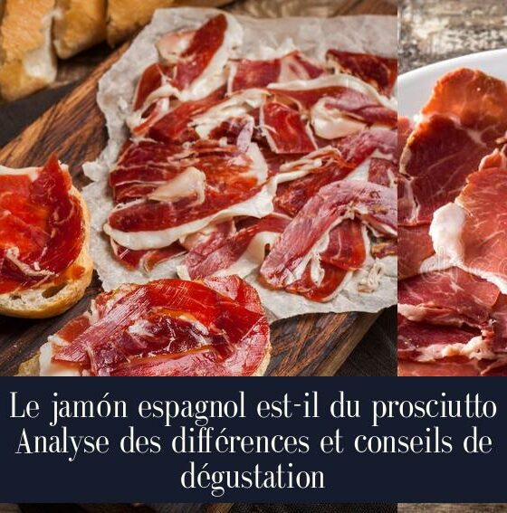 Le jamón espagnol est-il du prosciutto Analyse des différences et conseils de dégustation
