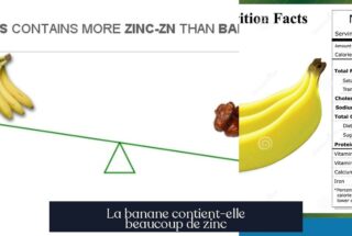 La banane contient-elle beaucoup de zinc