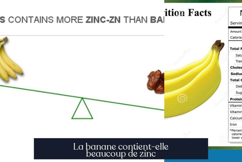 La banane contient-elle beaucoup de zinc