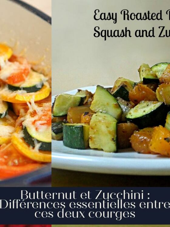 Butternut et Zucchini : Différences essentielles entre ces deux courges