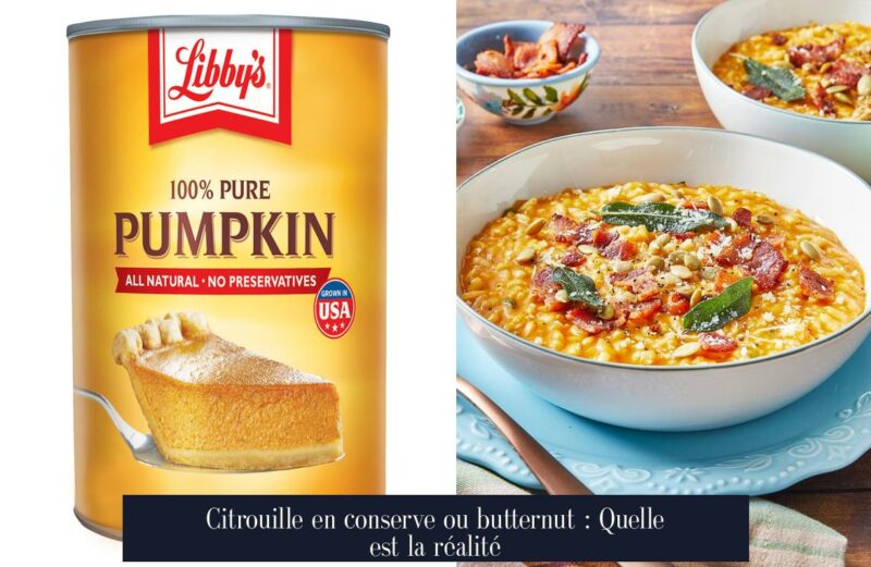 Citrouille en conserve ou butternut : Quelle est la réalité