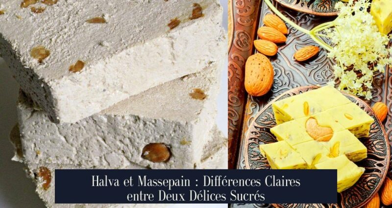 Halva et Massepain : Différences Claires entre Deux Délices Sucrés