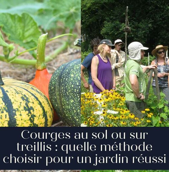 Courges au sol ou sur treillis : quelle méthode choisir pour un jardin réussi