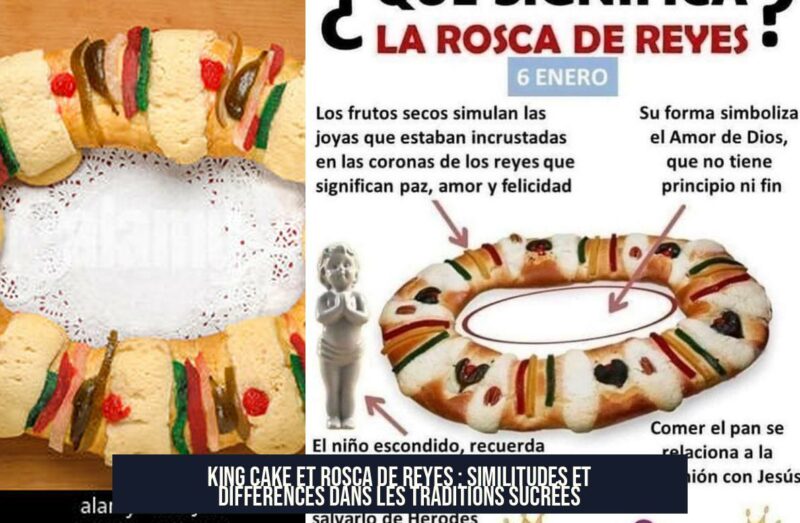 King Cake et Rosca de Reyes : Similitudes et Différences dans les Traditions Sucrées