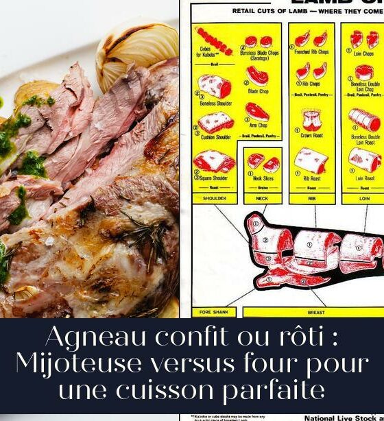 Agneau confit ou rôti : Mijoteuse versus four pour une cuisson parfaite