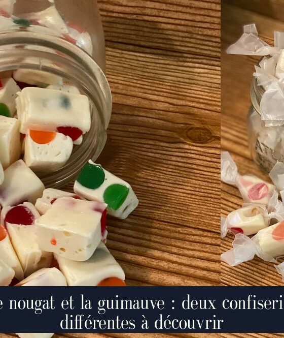 Le nougat et la guimauve : deux confiseries différentes à découvrir