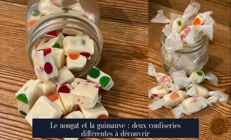 Le nougat et la guimauve : deux confiseries différentes à découvrir