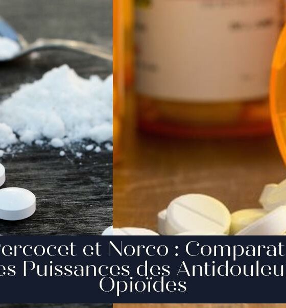 Percocet et Norco : Comparatif des Puissances des Antidouleurs Opioïdes