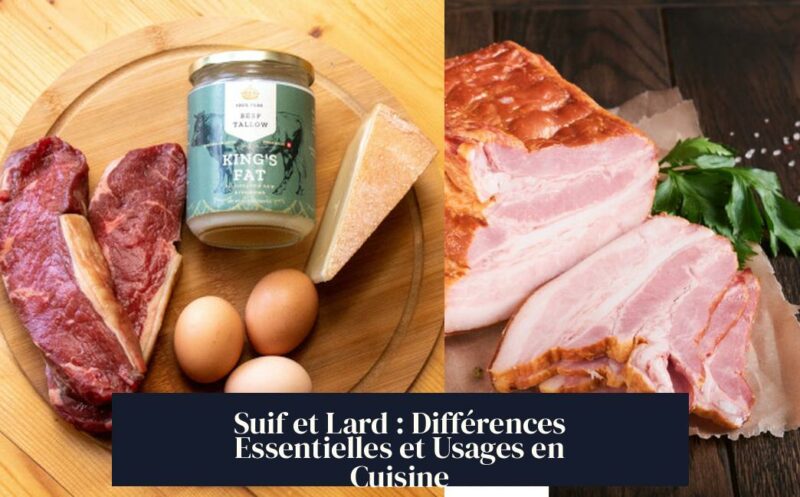 Suif et Lard : Différences Essentielles et Usages en Cuisine