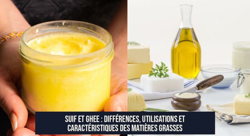 Suif et Ghee : Différences, Utilisations et Caractéristiques des Matières Grasses