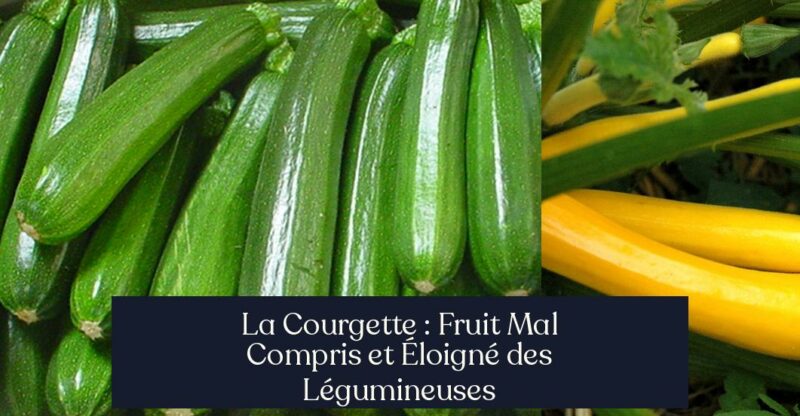 La Courgette : Fruit Mal Compris et Éloigné des Légumineuses