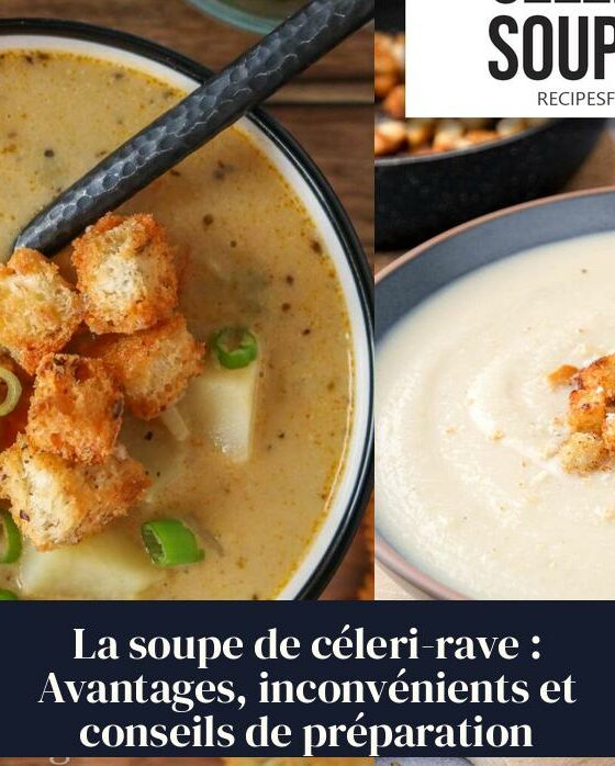 La soupe de céleri-rave : Avantages, inconvénients et conseils de préparation