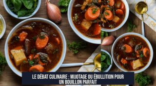 Le débat culinaire : Mijotage ou ébullition pour un bouillon parfait