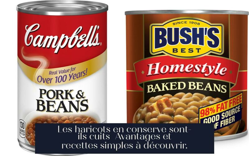 Les haricots en conserve sont-ils cuits Avantages et recettes simples à découvrir.