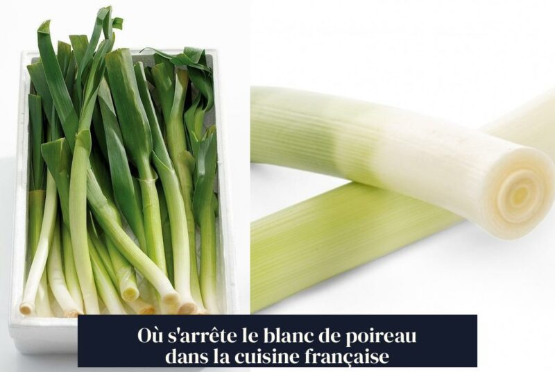 Où s'arrête le blanc de poireau dans la cuisine française