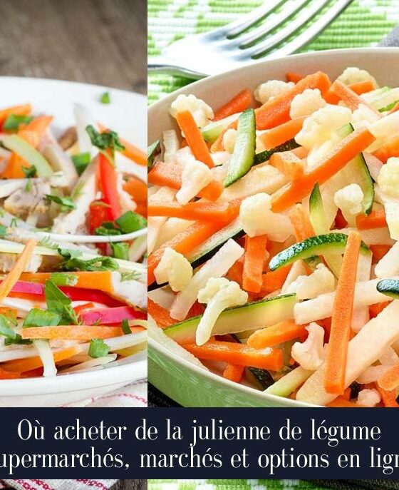 Où acheter de la julienne de légume Supermarchés, marchés et options en ligne