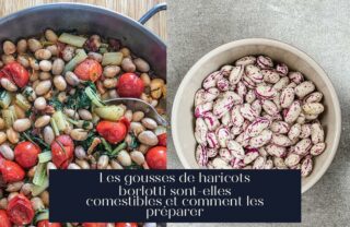 Les gousses de haricots borlotti sont-elles comestibles et comment les préparer