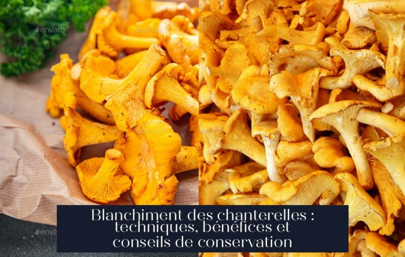 Blanchiment des chanterelles : techniques, bénéfices et conseils de conservation