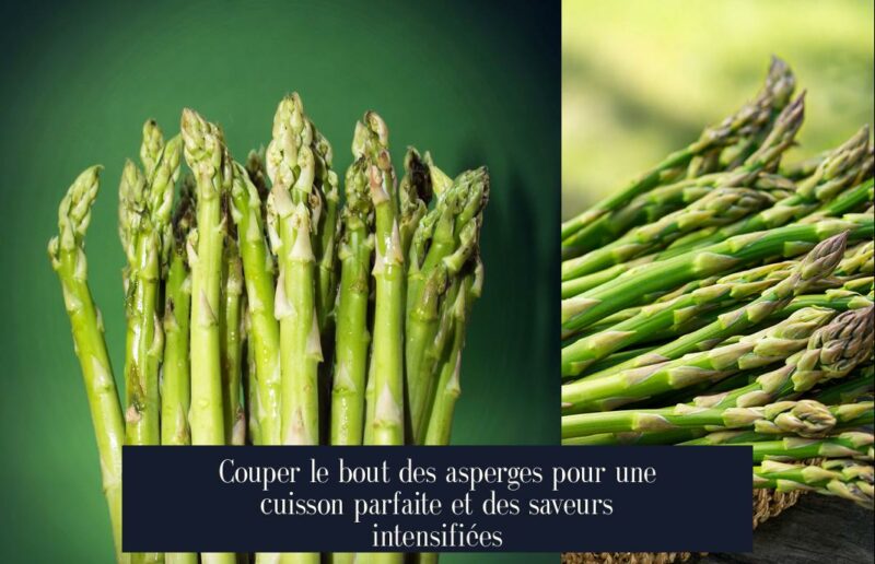 Couper le bout des asperges pour une cuisson parfaite et des saveurs intensifiées