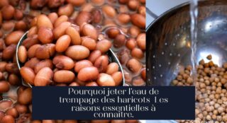 Pourquoi jeter l'eau de trempage des haricots Les raisons essentielles à connaître.
