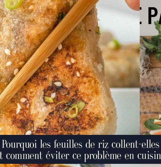 Pourquoi les feuilles de riz collent-elles et comment éviter ce problème en cuisine