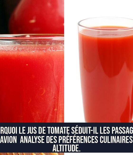 Pourquoi le jus de tomate séduit-il les passagers en avion Analyse des préférences culinaires en altitude.