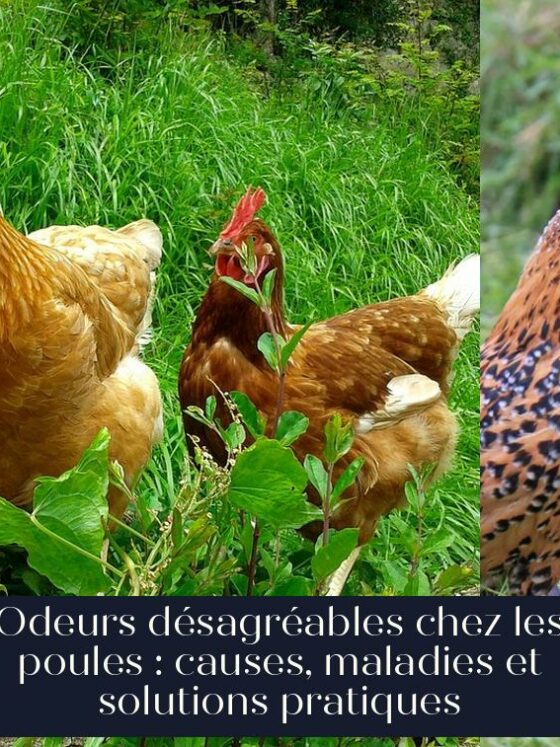 Odeurs désagréables chez les poules : causes, maladies et solutions pratiques