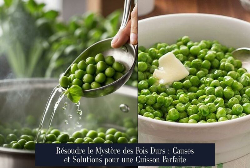 Résoudre le Mystère des Pois Durs : Causes et Solutions pour une Cuisson Parfaite