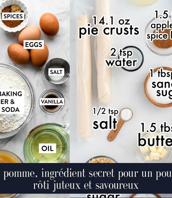La pomme, ingrédient secret pour un poulet rôti juteux et savoureux