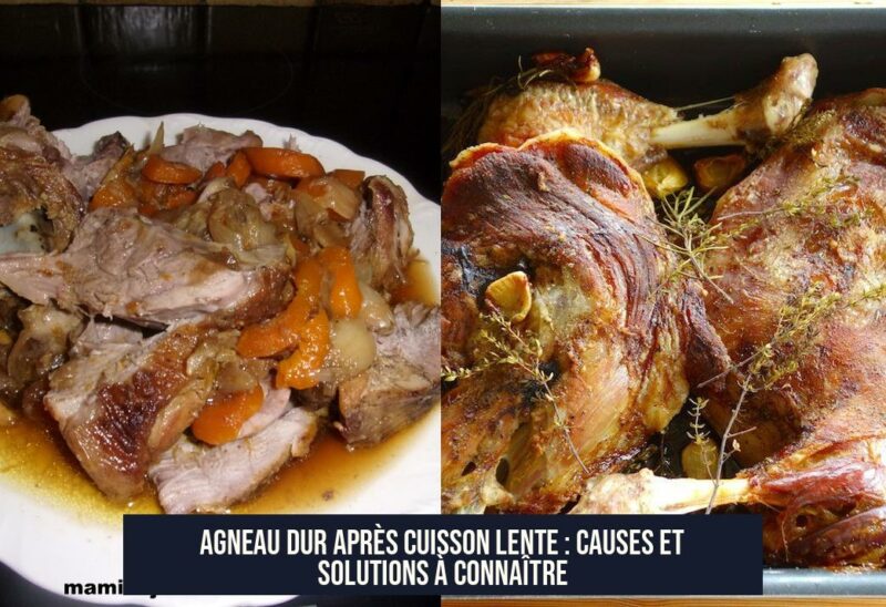 Agneau dur après cuisson lente : causes et solutions à connaître