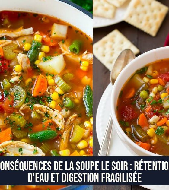 Conséquences de la soupe le soir : rétention d'eau et digestion fragilisée