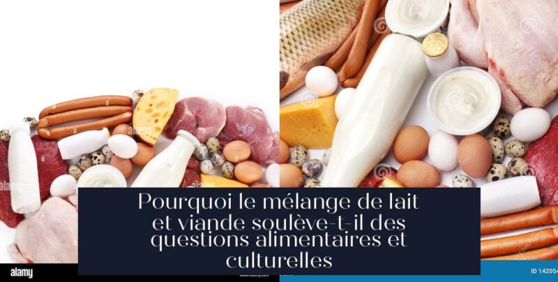 Pourquoi le mélange de lait et viande soulève-t-il des questions alimentaires et culturelles
