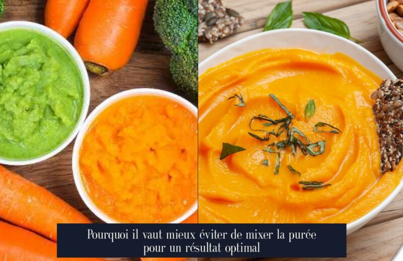 Pourquoi il vaut mieux éviter de mixer la purée pour un résultat optimal