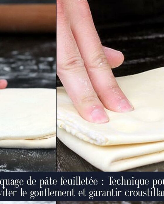 Piquage de pâte feuilletée : Technique pour éviter le gonflement et garantir croustillant