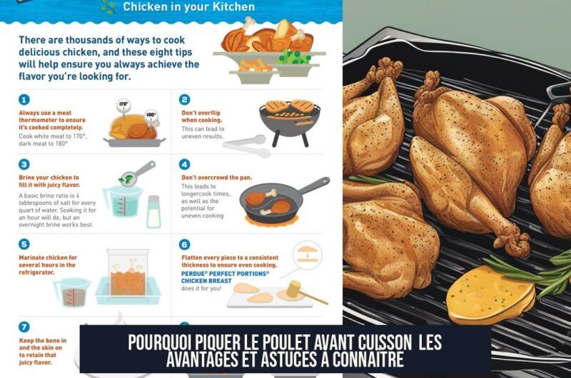Pourquoi piquer le poulet avant cuisson Les avantages et astuces à connaître