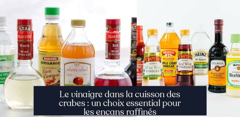 Le vinaigre dans la cuisson des crabes : un choix essential pour les encans raffinés