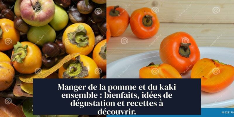 Manger de la pomme et du kaki ensemble : bienfaits, idées de dégustation et recettes à découvrir.