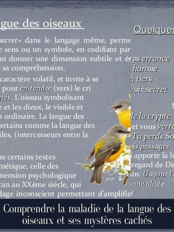 Comprendre la maladie de la langue des oiseaux et ses mystères cachés