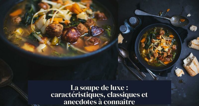 La soupe de luxe : caractéristiques, classiques et anecdotes à connaître
